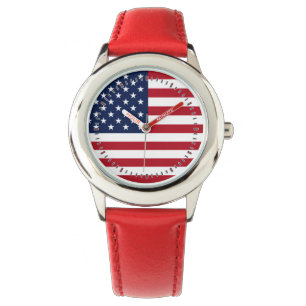 Amerikanische Flagge Armbanduhr