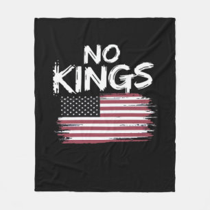 Amerikanische Flagge auf dem Kopf Distressed No Ki Fleecedecke
