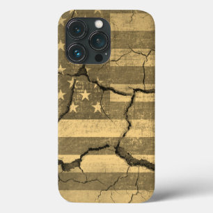 Amerikanische Flagge auf der Mauer Case-Mate iPhone Hülle