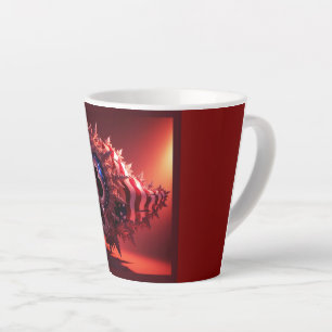 Amerikanische Flagge auf Mandelbrot Tube gelegt Milchtasse
