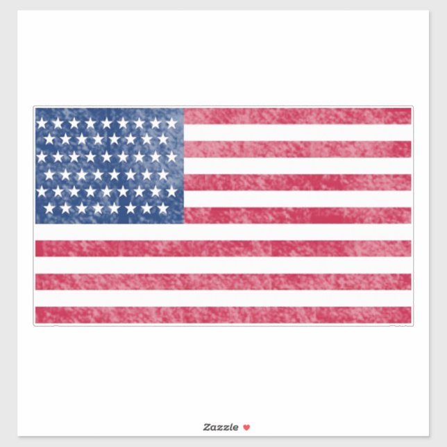 Amerikanische Flagge Aufkleber (Blatt)