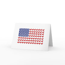 Amerikanische Flagge aus Enten