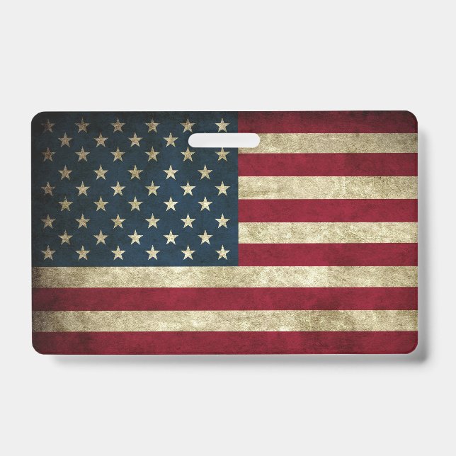 Amerikanische Flagge Ausweis (Vorderseite)