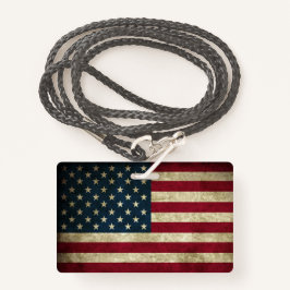 Amerikanische Flagge Ausweis