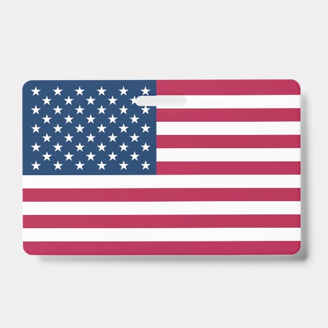 Amerikanische Flagge Ausweis (Vorderseite)