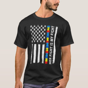 Amerikanische Flagge Autism Awareness Puzzle Ihr K T-Shirt