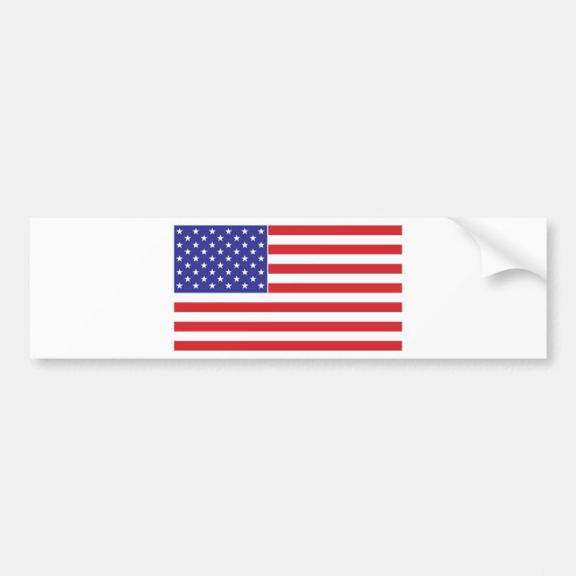 Amerikanische Flagge Autoaufkleber (Vorne)