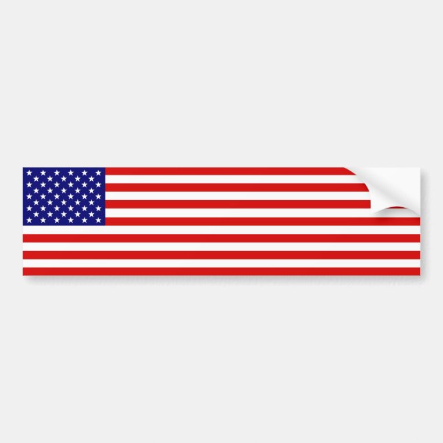 Amerikanische Flagge Autoaufkleber (Vorne)