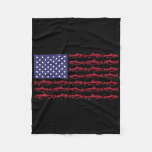 Amerikanische Flagge B Angelsport Patriotische Män Fleecedecke