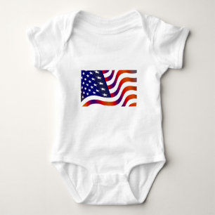 Amerikanische Flagge Baby Strampler