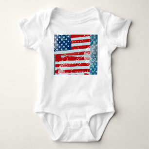 Amerikanische Flagge Baby Strampler