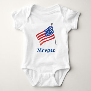 Amerikanische Flagge Baby Strampler