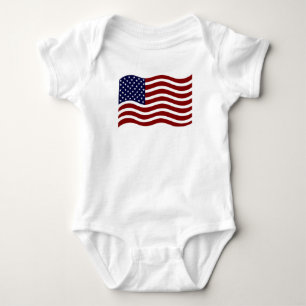 Amerikanische Flagge Baby Strampler