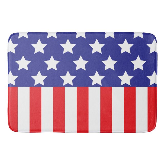 Amerikanische Flagge Badematte (Vorderseite)