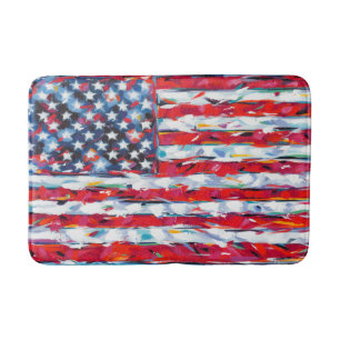 Amerikanische Flagge Badematte