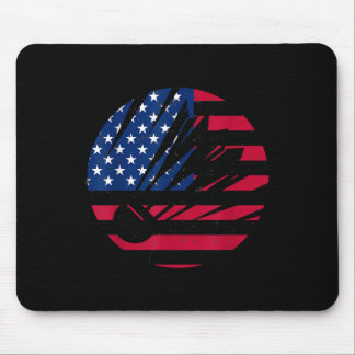Amerikanische Flagge Badminton-Shirt Männer Frauen Mousepad
