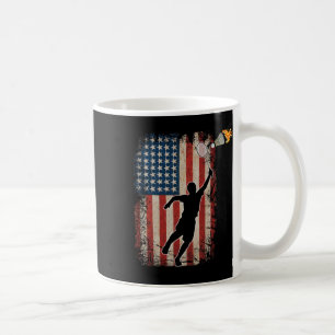 Amerikanische Flagge Badminton Shuttle Art Sports Kaffeetasse