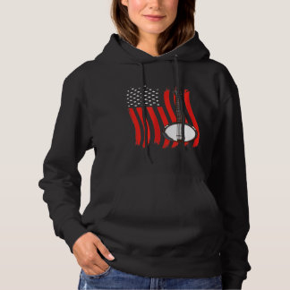 Amerikanische Flagge Banjo Hoodie