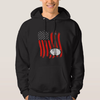 Amerikanische Flagge Banjo Hoodie