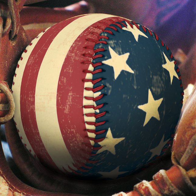 Amerikanische Flagge Baseball (Von Creator hochgeladen)