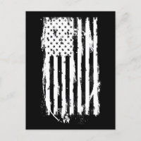 Amerikanische Flagge beängstigend Weiß