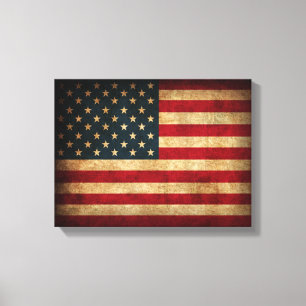 Amerikanische Flagge beängstigende Leinwand