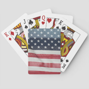 Amerikanische Flagge beim Sussex County angemessen Spielkarten
