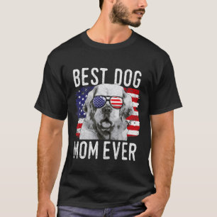 Amerikanische Flagge Beste Mama Hund je Klumber Sp T-Shirt