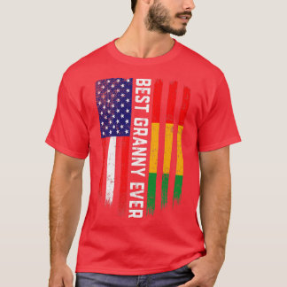 Amerikanische Flagge - Beste Oma-je-Guinea T-Shirt
