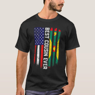 Amerikanische Flagge - Bester Cousin je Fami T-Shirt