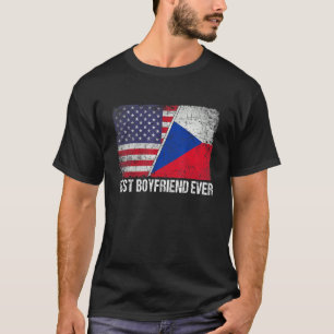 Amerikanische Flagge - Bester Freund der Tschechis T-Shirt