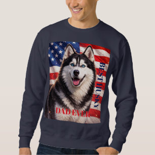 Amerikanische Flagge Bester Vater Aller Zeiten Hus Sweatshirt