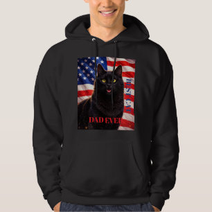 Amerikanische Flagge Bester Vater Aller Zeiten Kat Hoodie