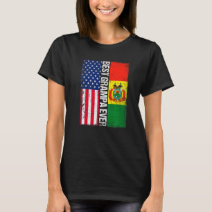 Amerikanische Flagge & Bolivien Beste Grampie je F T-Shirt