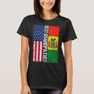 Amerikanische Flagge & Bolivien Beste Opa-Ever-Fla T-Shirt