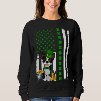 Amerikanische Flagge Boston Terrier Dog Funny St P Sweatshirt