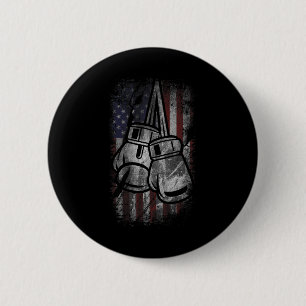 Amerikanische Flagge Box-Shirts Für Männer Frauen  Button