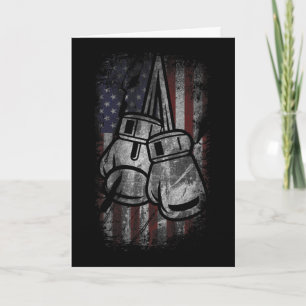 Amerikanische Flagge Box-Shirts Für Männer Frauen  Karte