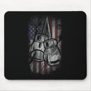 Amerikanische Flagge Box-Shirts Für Männer Frauen Mousepad