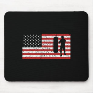 Amerikanische Flagge Boxen Boxen Geschenk Männer F Mousepad