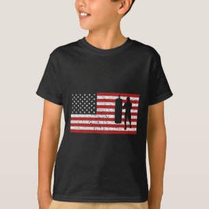 Amerikanische Flagge Boxen Boxen Geschenk Männer F T-Shirt