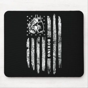 Amerikanische Flagge Boxen Distressed - Boxer Vint Mousepad