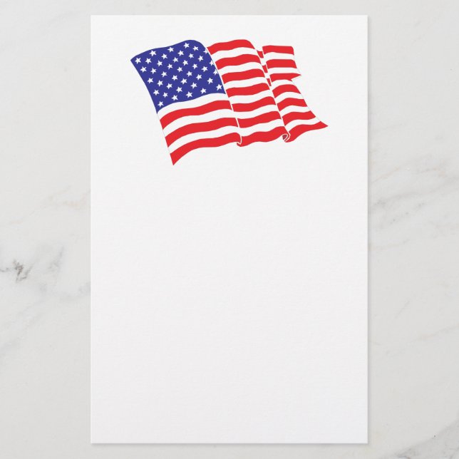 Amerikanische Flagge Briefpapier (Vorderseite)