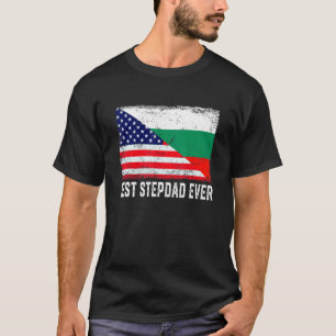 Amerikanische Flagge Bulgarien Flagge Beste Stepda T-Shirt