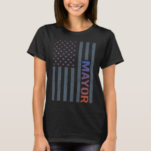 Amerikanische Flagge - Bürgermeister T-Shirt