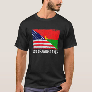 Amerikanische Flagge Burkina Faso Beste Oma je T-Shirt
