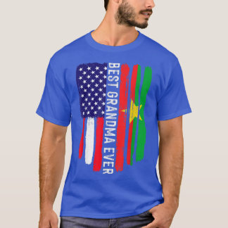 Amerikanische Flagge Burkina Faso Beste Oma je T-Shirt