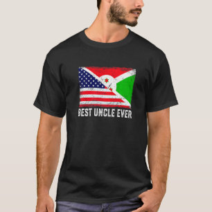Amerikanische Flagge & Burundi Flag Beste Einheit T-Shirt
