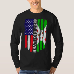 Amerikanische Flagge & Burundi-Flagge Beste Gigi-j T-Shirt