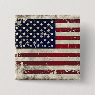 Amerikanische Flagge Button